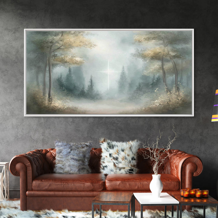 Light Of Hope – Framed Canvas Print – Christian Art Canvas – Jesus Painting – Christmas Wall Art – Christian Wall Art – Christian Gift