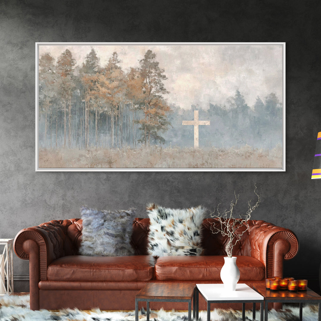 Pathway To Peace – Framed Canvas Print – Christian Wall Art – Christmas Art – Jesus Canvas Art – Christian Art Print – Christian Decor