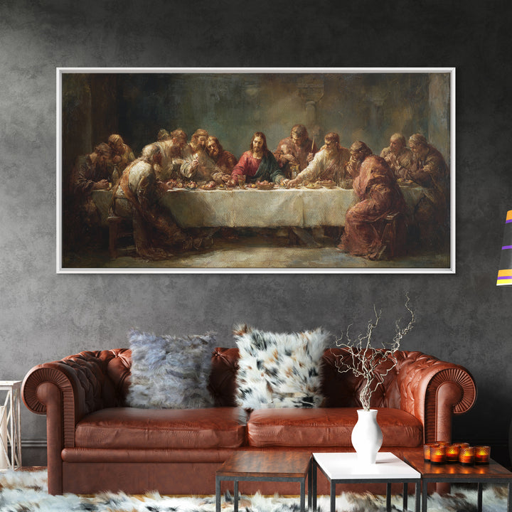 Bread Of Promise – Framed Canvas Print – Christian Art Canvas – Christian Art – Christian Wall Art – Jesus Painting – large Christian art