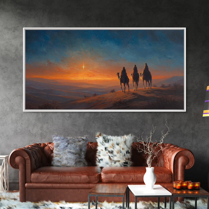 Holy Candlelight – Framed Canvas Print – Christian Wall Art – Christian Decor – Christian Art Canvas – Christmas Art – Christian Gift Ideas