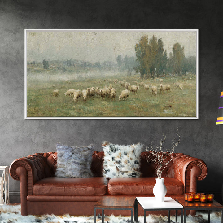 Hillside Stillness | Framed Canvas Print | Christian Art Canvas | Christmas Art | Christian Wall Art | Jesus Painting | Christian Gift Idea