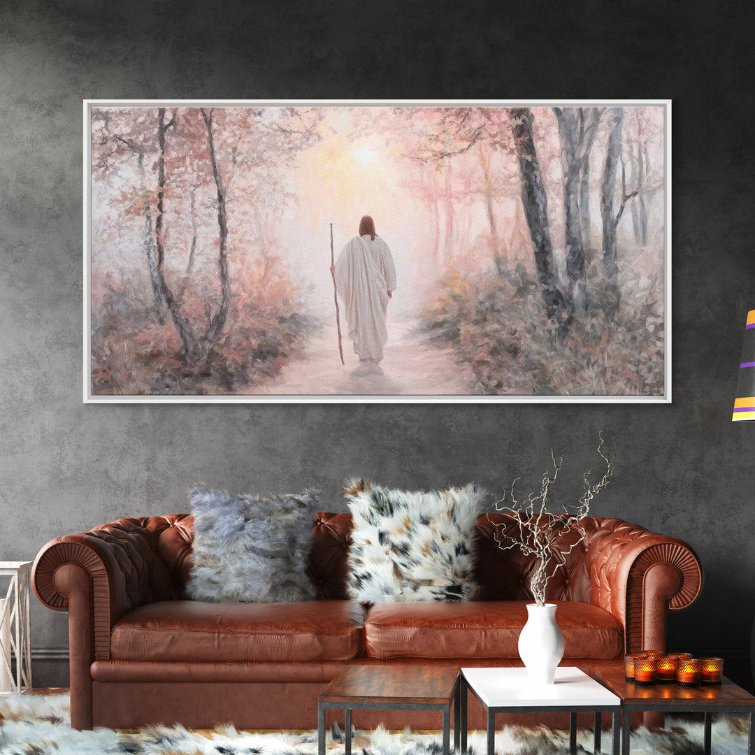 Path Of Mercy – Framed Canvas Print – Christian Wall Art – Christian Art Canvas – Jesus Painting