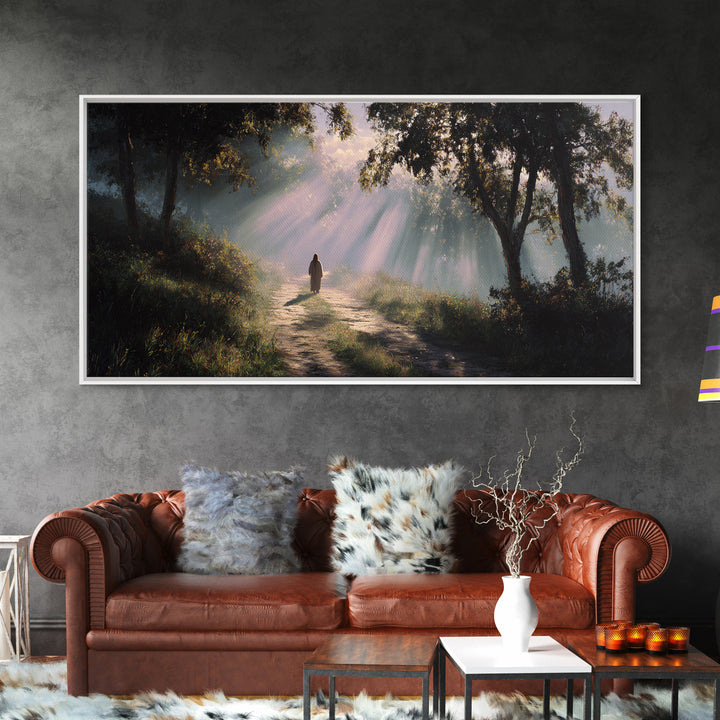 Rays Of Hope – Framed Canvas Print – Christian Art Canvas – Christian Wall Art – Jesus Painting – Christian Gift – Christmas Art