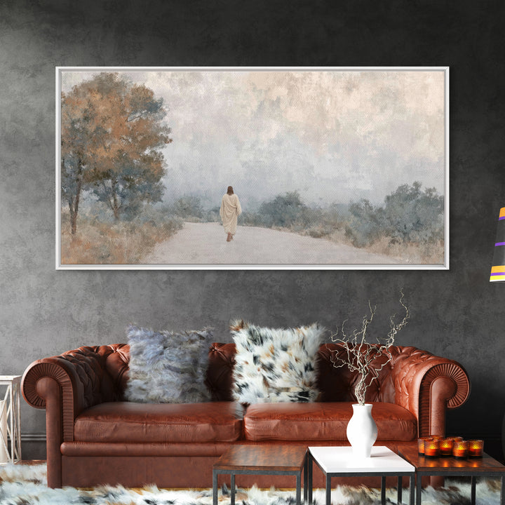 Gentle Morning Peace, Framed Canvas Print, Christian Art Canvas, Christian Wall Art, Christian Christmas Art, Jesus Painting, Christian Dec