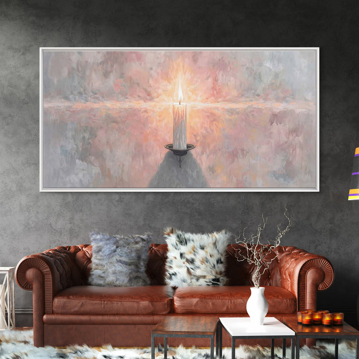 Sanctuary Glow – Framed Canvas Print – Christian Art Canvas – Christian Decorations – Christian Wall Art – Christmas Art – Christian Christ