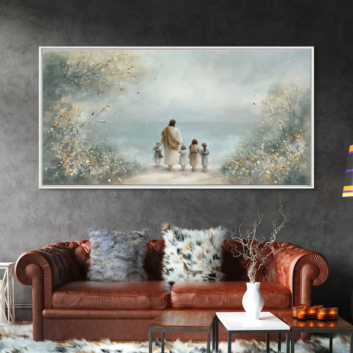 Path Of Mercy – Framed Canvas Print – Christian Wall Art – Christian Art Canvas – Jesus Painting – Christian Christmas Art – Christian Deco