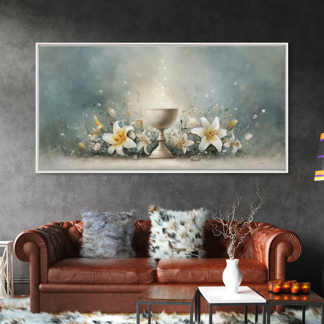 Garden Of Light - Framed Canvas Print - Christian Wall Art - Christian Art Canvas - Large Christian Art - Christian Decor - Christian Gift