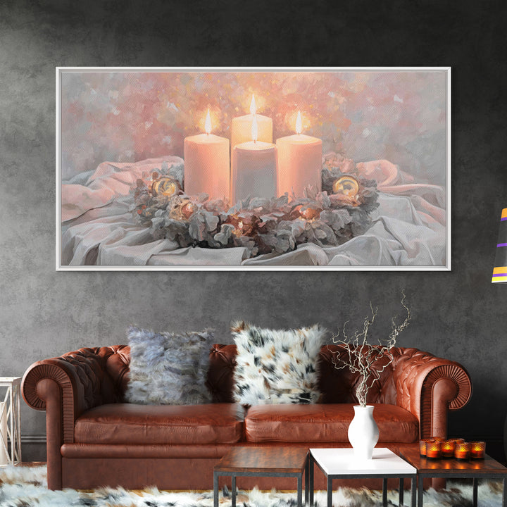 Season Of Hope – Framed Canvas Print – Christian Christmas Art – Christian Art Canvas – Christian Wall Art – Framed Christmas Art – Christi
