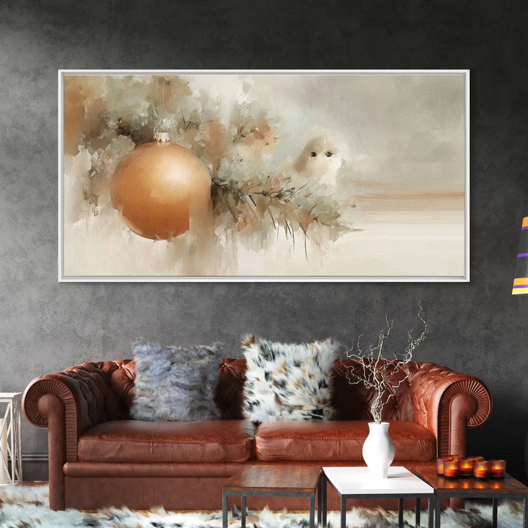 Winter Blessing – Framed Canvas Print – Christian Christmas Art – Christmas Art Prints – White Christmas Art – Framed Christmas Art – Chris