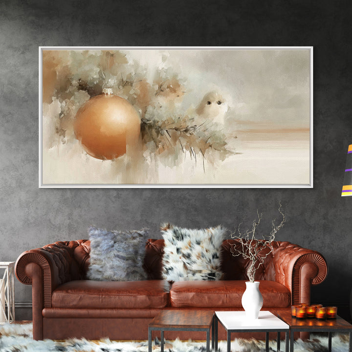 Winter Blessing – Framed Canvas Print – Christian Christmas Art – Christmas Art Prints – White Christmas Art – Framed Christmas Art – Chris