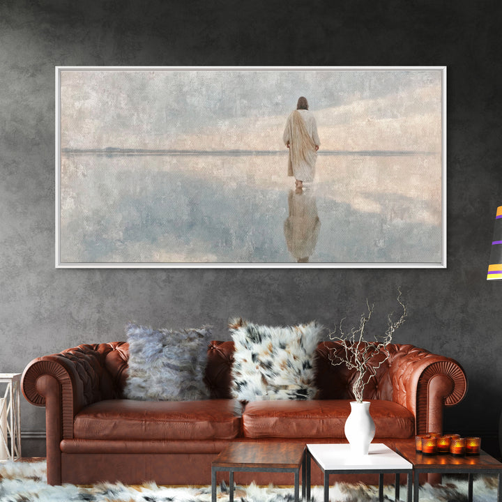 Path Of Grace | Framed Canvas Print | Christian Wall Art | Christian Art | Modern Christian Painting | Jesus Canvas Art | Christian Art Can