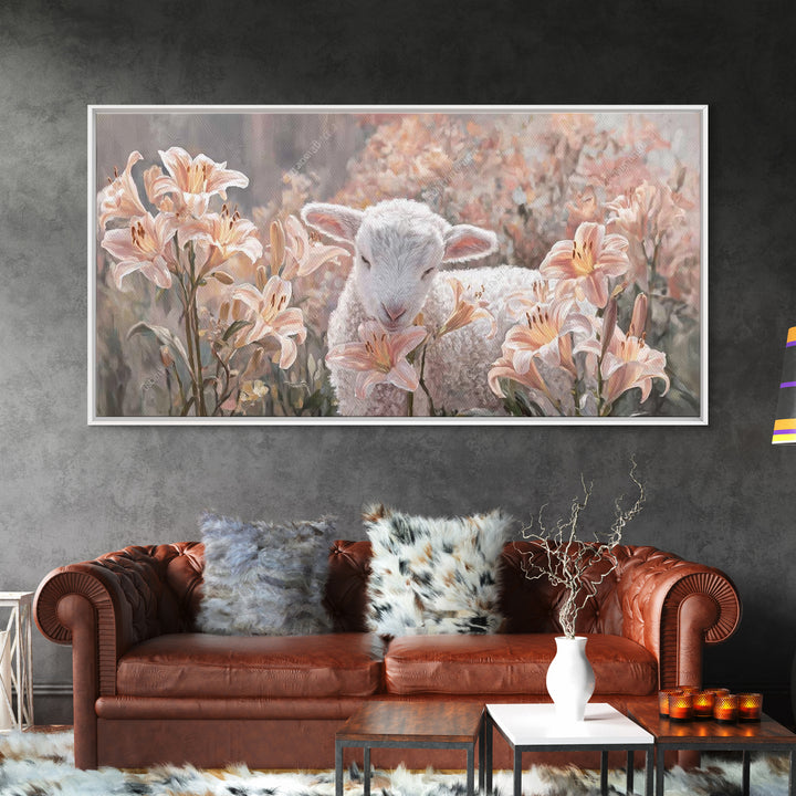 Garden Of Blessing – Framed Canvas Print – Christian Wall Art – Christian Art Print – Christian Art Canvas – Vintage Christian Art – Christ
