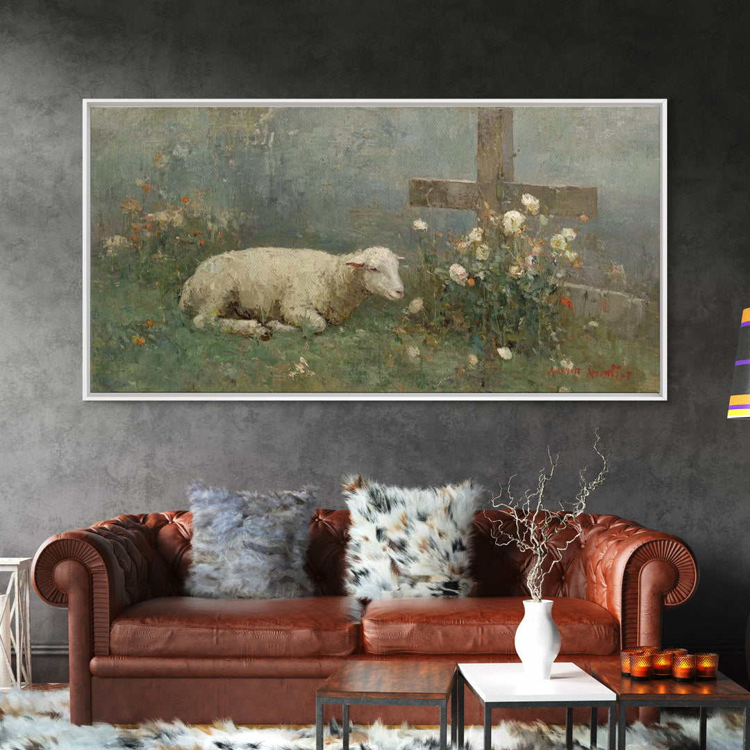 Cross Of Comfort – Framed Canvas Print – Christian Wall Art – Christian Art Print – Christian Art Canvas – Modern Christian Art – Christian