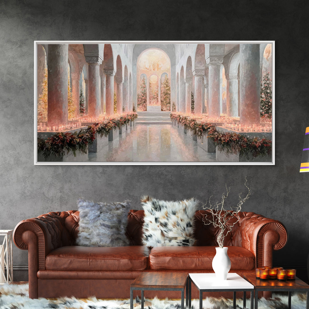 Holy Advent Glow | Framed Canvas Print | Christian Art Print | Christmas Wall Art | Framed Christmas Art | Christian Christmas Art | Christ