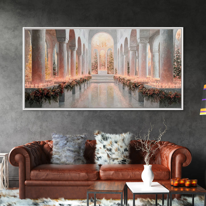 Holy Advent Glow | Framed Canvas Print | Christian Art Print | Christmas Wall Art | Framed Christmas Art | Christian Christmas Art | Christ