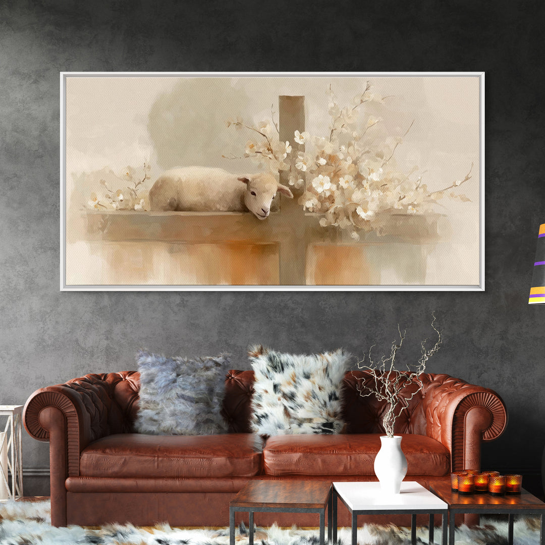 Calm Redemption – Framed Canvas Print – Christian Art Canvas – Christian Paintings – Christian Wall Art – Subtle Christian Art – Christian