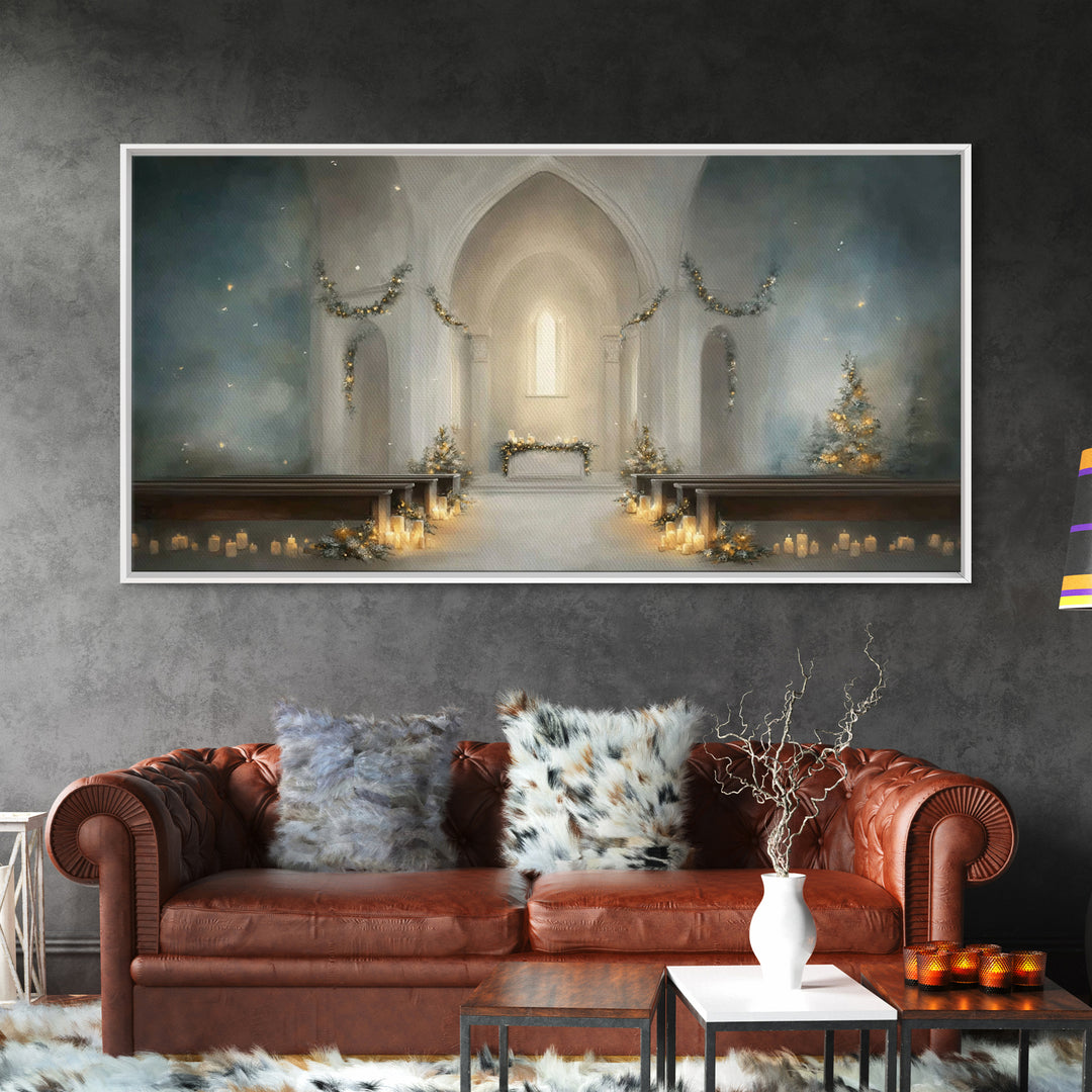 Star of Grace – Framed Canvas Print – Christian Art Prints – Christmas Art – Christian Christmas Art – Christian Decor For Home – Subtle Ch