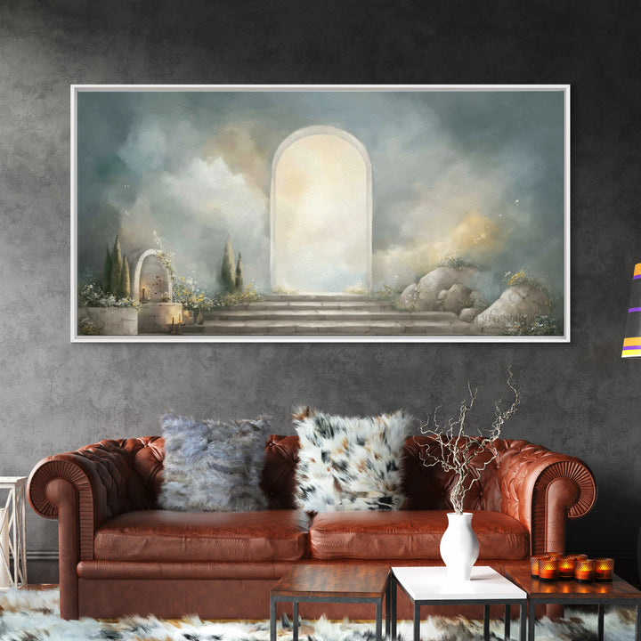 Heaven’s Gate – Framed Canvas Print – Christian Art Canvas – Christian Wall Art – Subtle Christian Art – Christian Decoration – Christian A