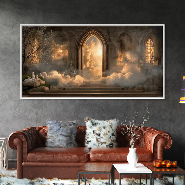 Eternal Dawn – Framed Canvas Print – Christian Art Canvas – Moody Christian Art – Christian Wall Art – Christian Art Work – Christian Decor