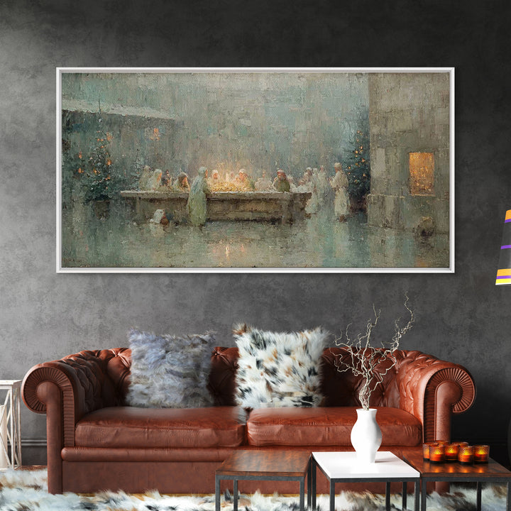Silent Bethlehem | Framed Canvas Print | Christian Wall Art | Christian Art Canvas | Jesus Painting | Christmas Art | Christian Decor