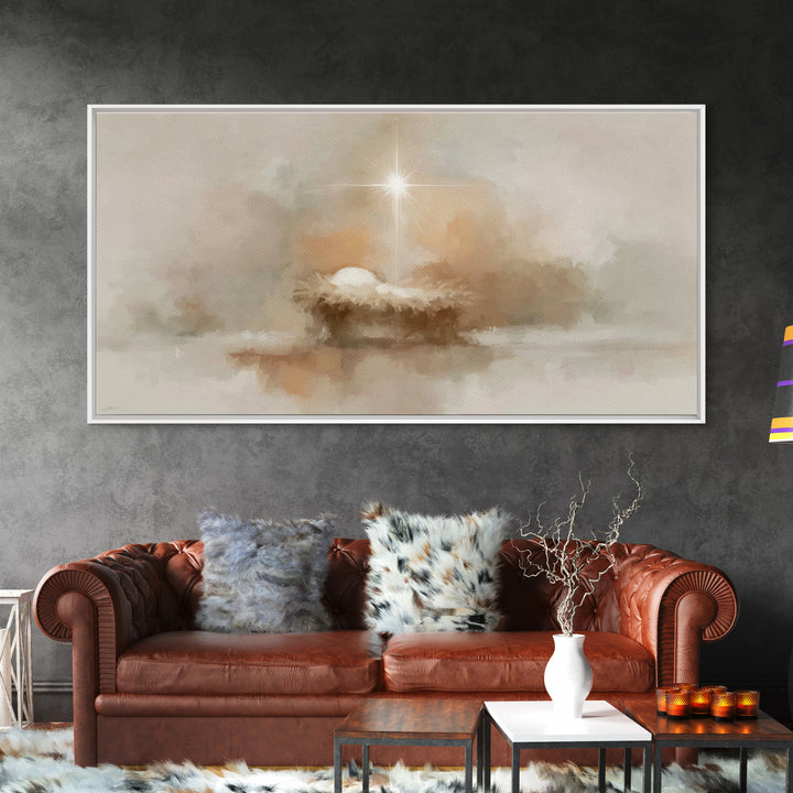 Radiant Hope | Framed Canvas Print | Christian Art Canvas | Christmas Art | Christian Wall Art | Christian Decor | Jesus Painting