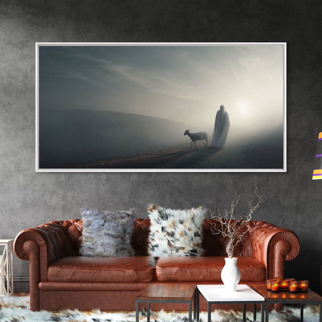 Night Of Peace – Framed Canvas Print – Christian Art Canvas – Jesus Painting – Christian Wall Art – Christmas Art – Christian Christmas Dec