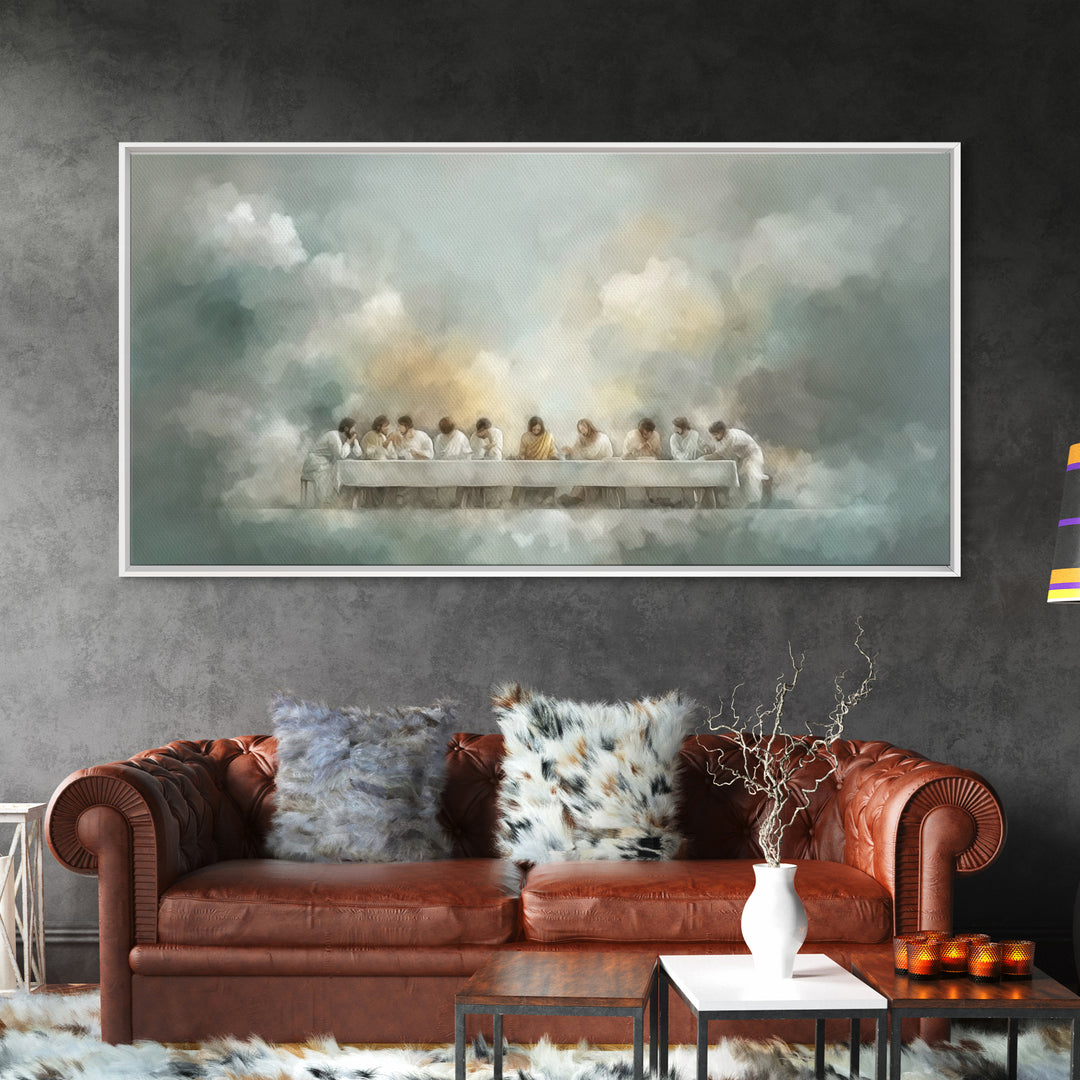 Eternal Supper Peace | Framed Canvas Print | Christian Art | Christian Art Canvas | Christian Wall Art | Jesus Painting | Christian Gift