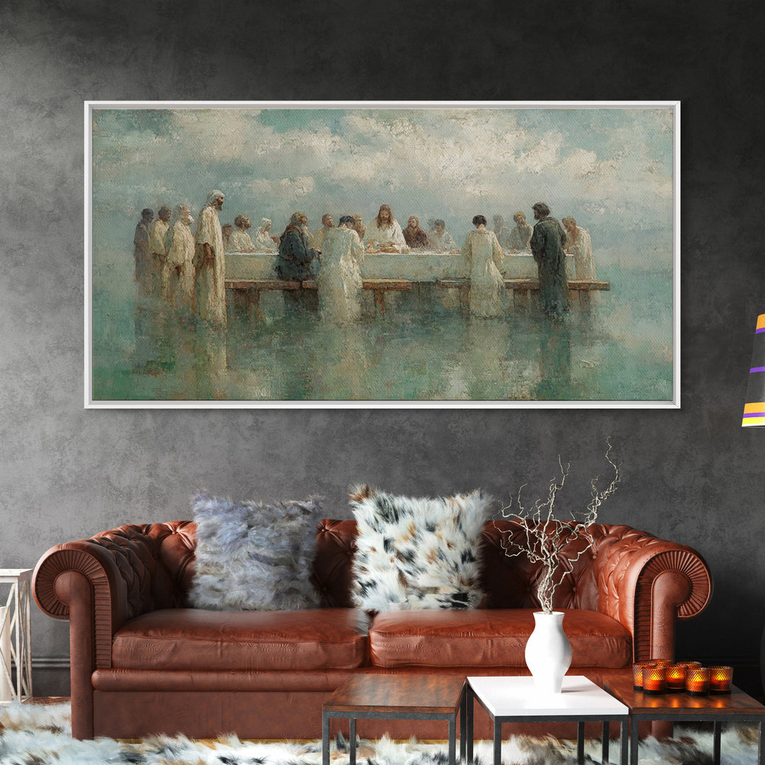 Sacred Fellowship Sky | Framed Canvas Print | Christian Art Canvas | Jesus Painting | Christian Wall Art | Christian Art | Christian Decor