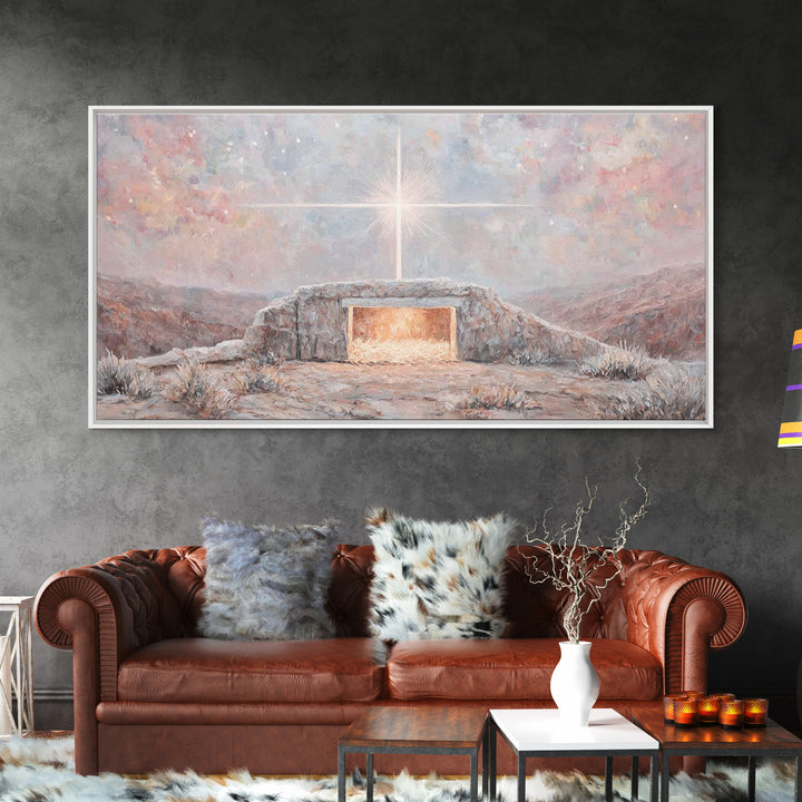 Star Over Bethlehem | Framed Canvas Print | Christian Wall Art | Christian Christmas Art | Christmas Art | Christian Art Canvas | Christian
