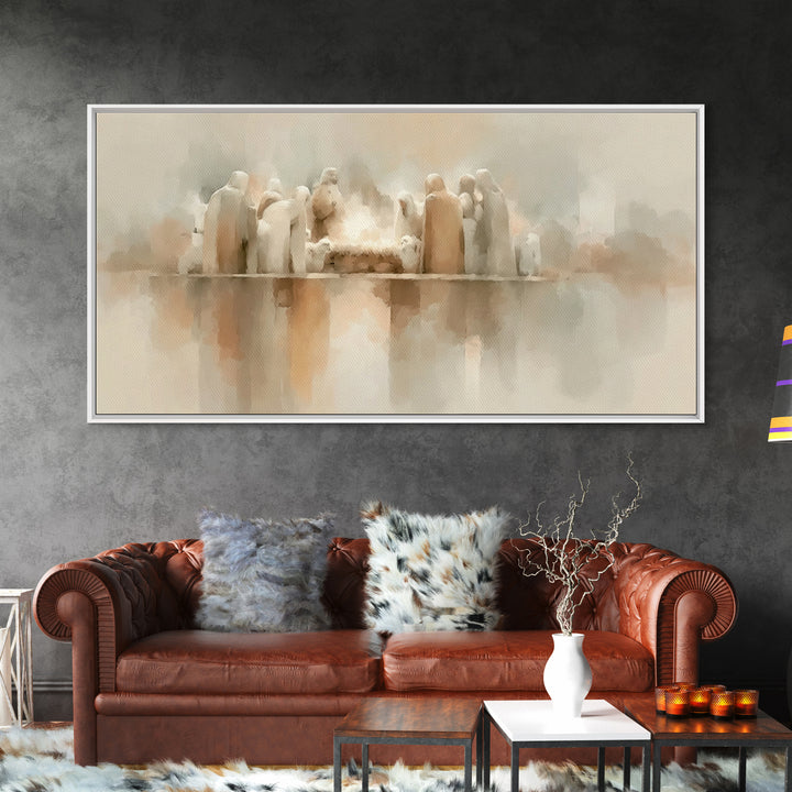 Holy Family Grace – Framed Canvas Print – Christian Art – Christian Art Canvas – Christian Christmas Art – Christmas Art – Christian Wall A