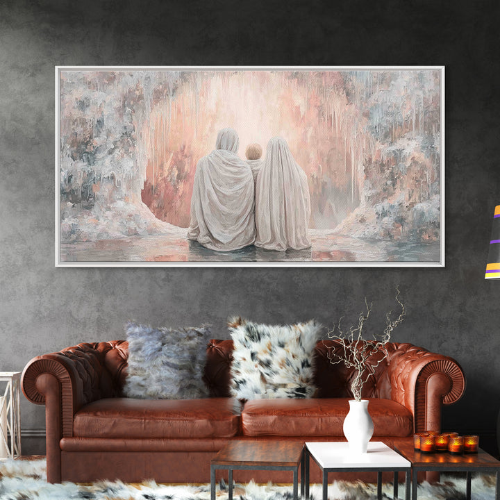 Sacred Gathering | Framed Canvas Print | Christian Christmas Art | Christian Art | Christian Art Canvas | Christian Wall Art | Christmas Ar