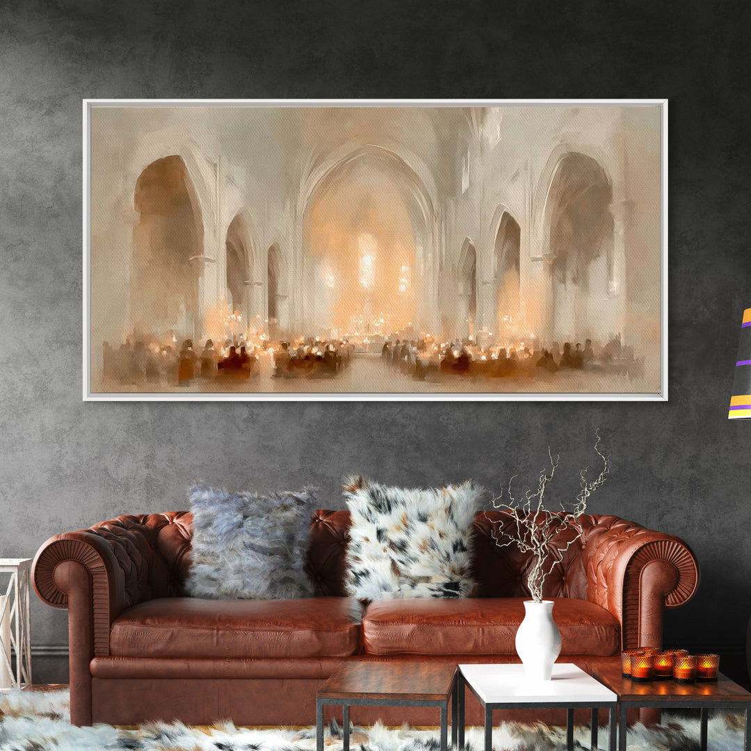Sanctuary of Hope | Framed Canvas Print | Christian Art Canvas | Christian Wall Art | Christmas Art Prints | Christian Christmas Decor | Mo