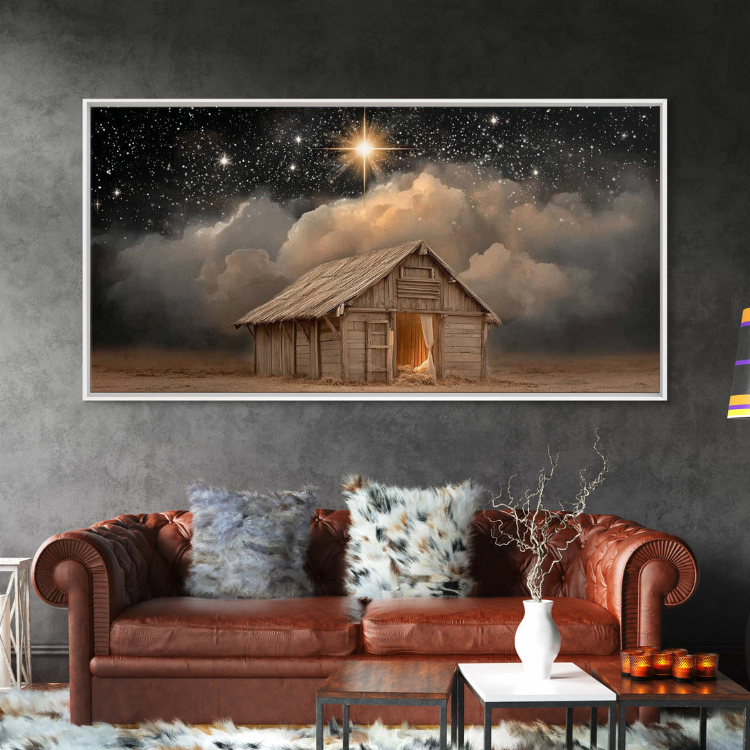 Star of Wonder – Framed Canvas Print – Christian Wall Art – Christian Christmas Art – Christmas Canvas Wall Art – Christian Art Canvas – Fr