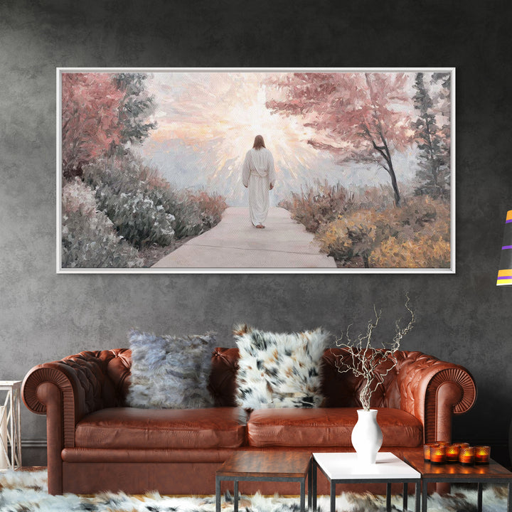 Radiant Dawn | Framed Canvas Print | Christian Art Canvas | Jesus Painting | Christian Christmas Art | Christian Wall Art | Modern Christia