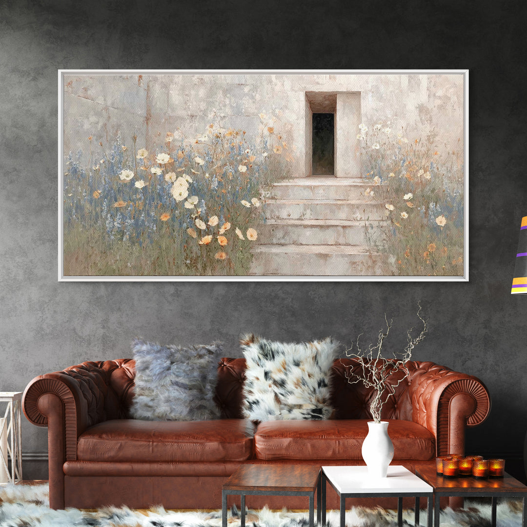 Morning Grace, Framed Canvas Print, Christian Wall Art, Christian Art Canvas, Christian Decor, Christian Art, Subtle Christian Art
