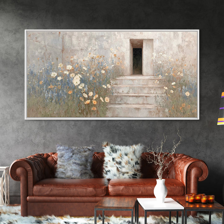Morning Grace, Framed Canvas Print, Christian Wall Art, Christian Art Canvas, Christian Decor, Christian Art, Subtle Christian Art