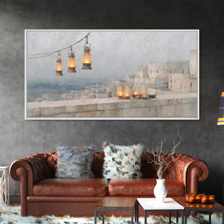 Lantern Grace – Framed Canvas Print – Christian Wall Art – Christian Art Canvas – Christian Christmas Art – Christian Decorations – Christi