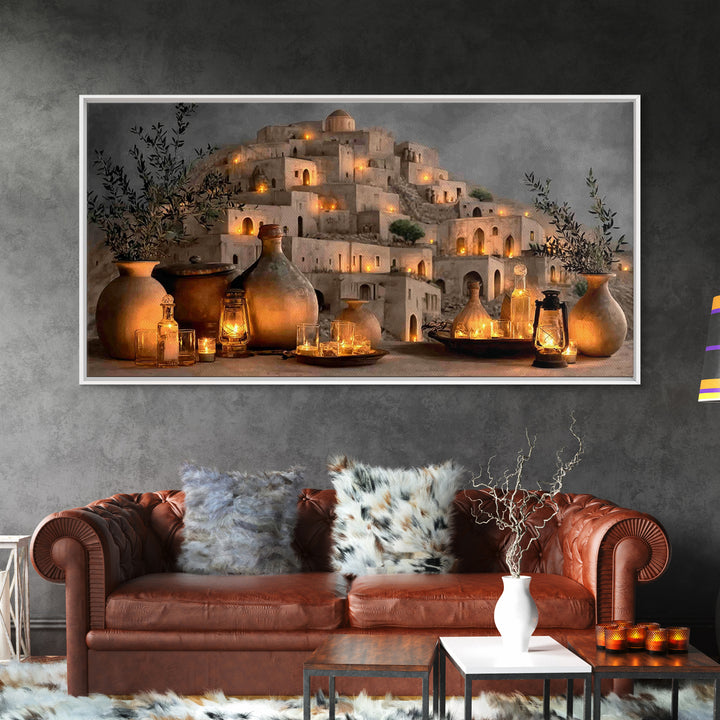 Vessel Lights – Framed Canvas Print – Christian Wall Art – Christian Art Canvas – Christian Christmas Decor – Christian Gift Ideas – Christ