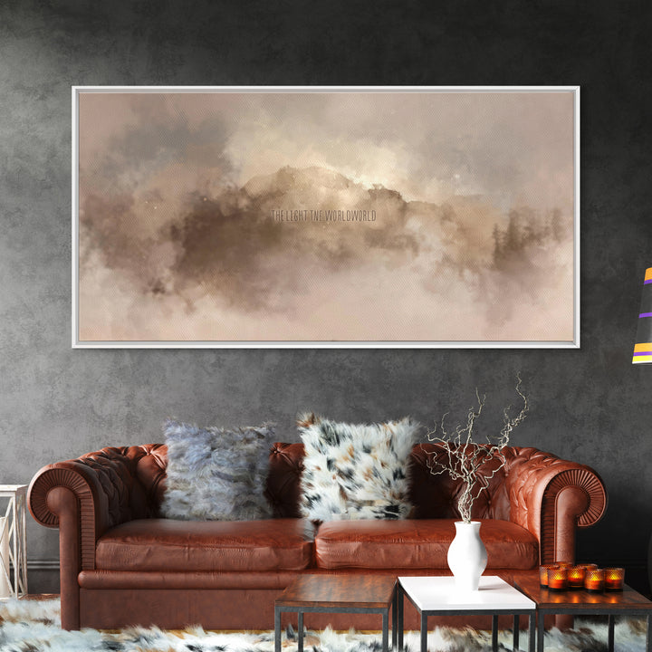 Dawn Of Glory | Framed Canvas Print | Christian Wall Art | Christian Art Print | Christmas Art | Moody Christian Art | Christian Christmas