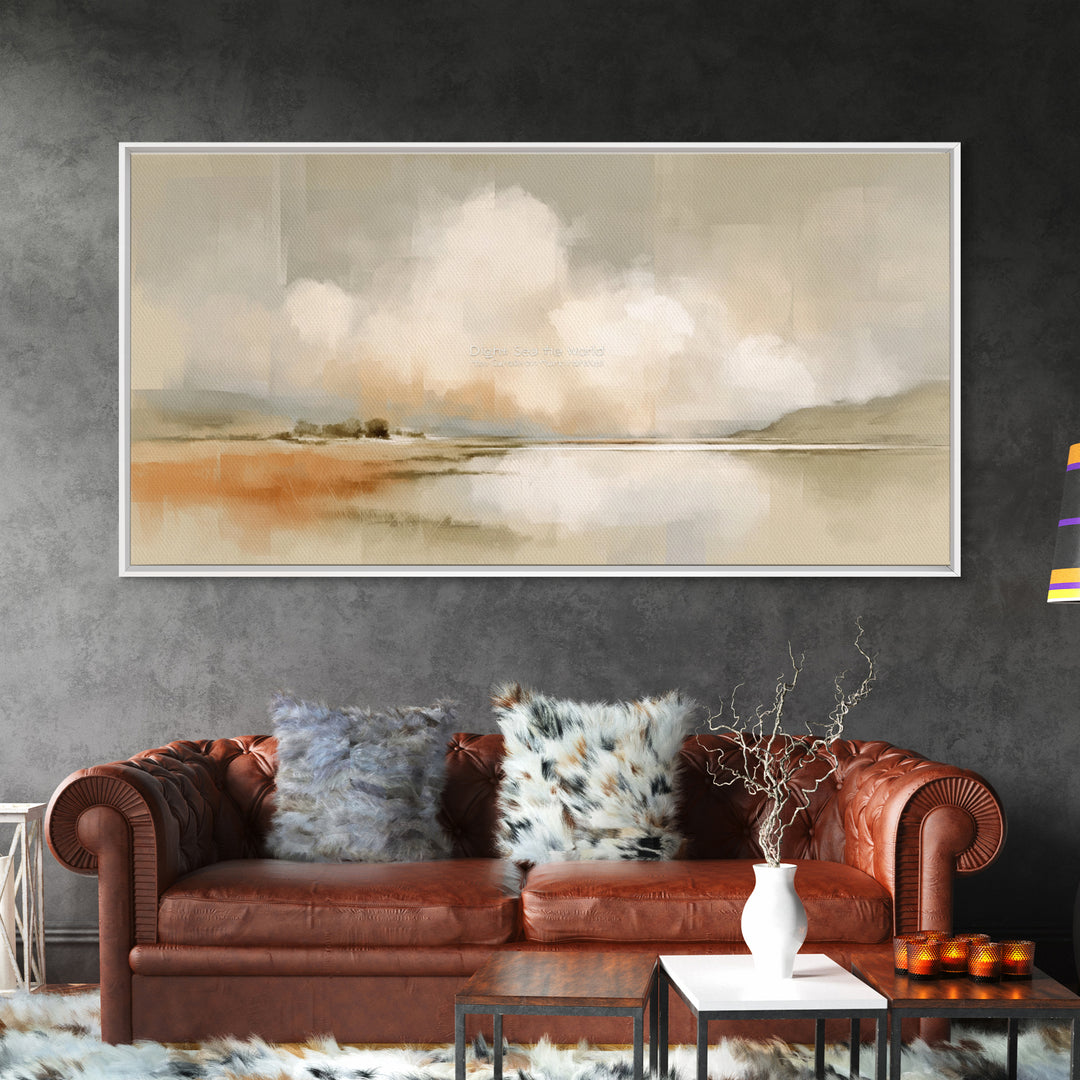 Peaceful Meadow | Framed Canvas Print | Christian Wall Art | Christian Art Canvas | Christian Art Print | Subtle Christian Paintings | Chri