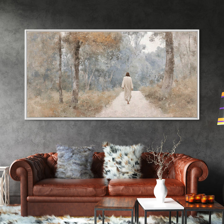 Morning Ascend | Framed Canvas Print | Christian Art Canvas | Christian Painting | Subtle Christian Art | Jesus Wall Art