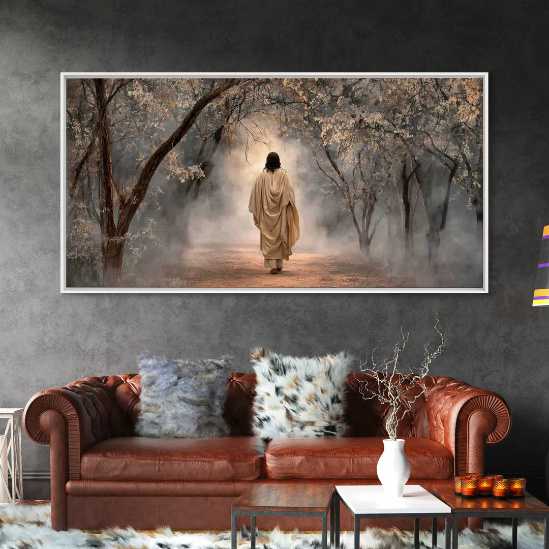 Blessed Journey | Framed Canvas Print | Christian Art Canvas | Christian Decor | Jesus Painting | Christian Gift Ideas