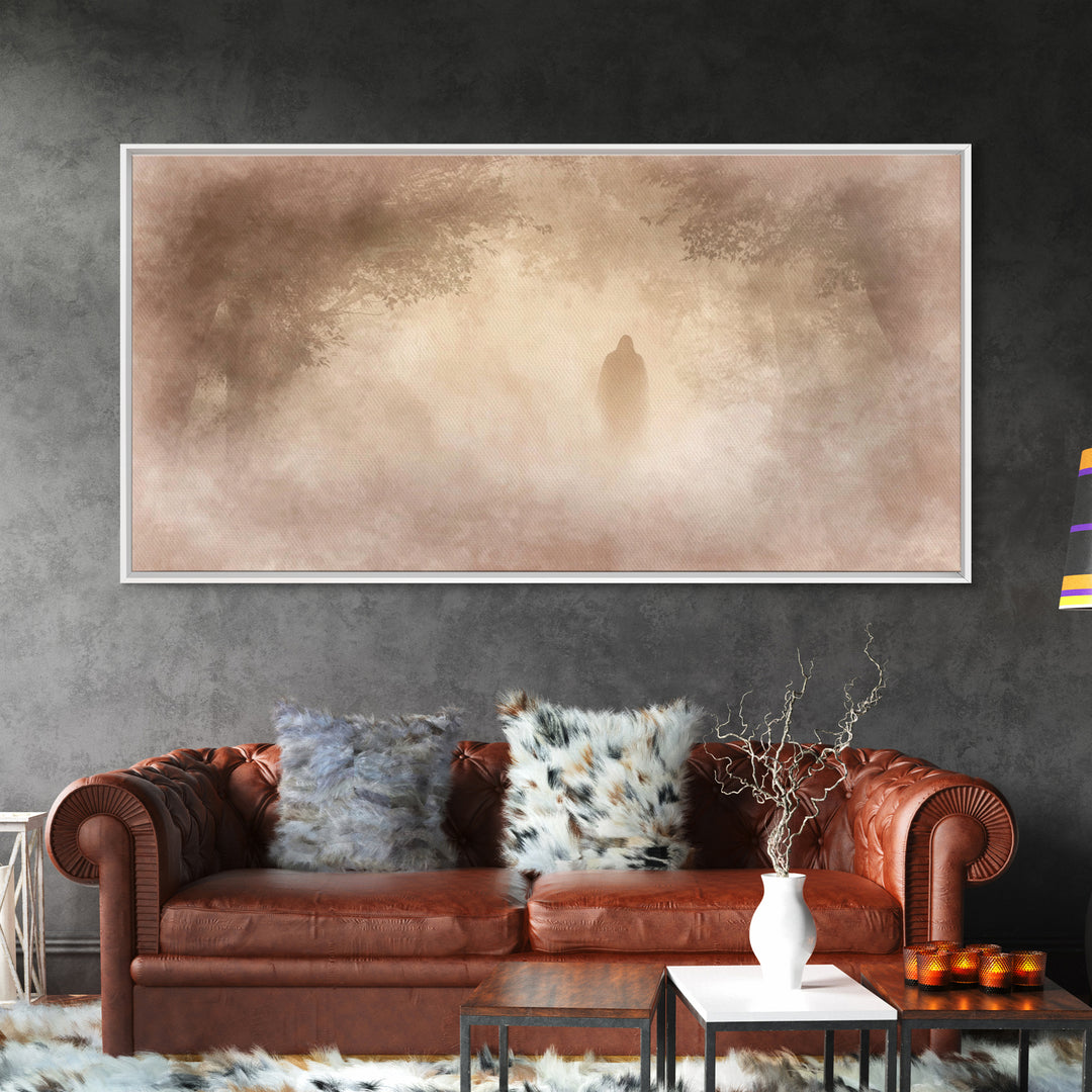 Dawn Of Hope – Framed Canvas Print – Christian Wall Art – Moody Christian Art – Christian Art Canvas – Jesus Painting – Christmas Art Print