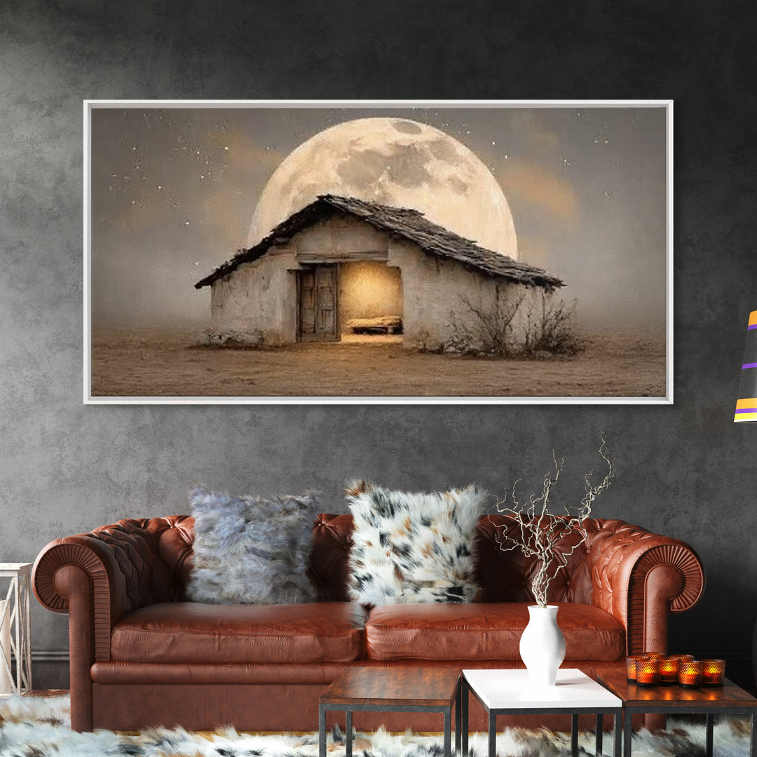 Bethlehem Stillness – Framed Canvas Print – Christian Christmas Art – Christian Art Canvas – Christian Wall Art – Christian Decor – Christm