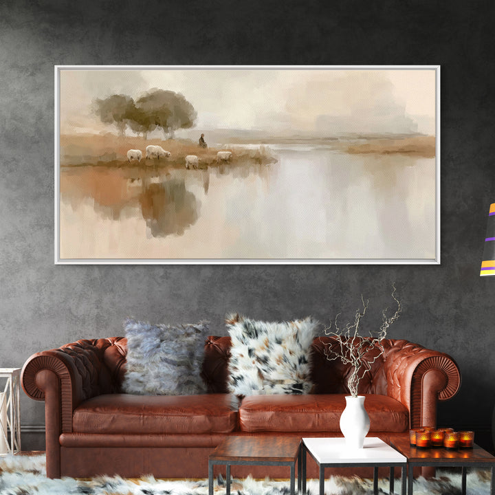 Fields Of Mercy, Framed Canvas Print, Christian Art Canvas, Christian Wall Art, Christian Christmas Art, Jesus Painting, Christmas Art Prin