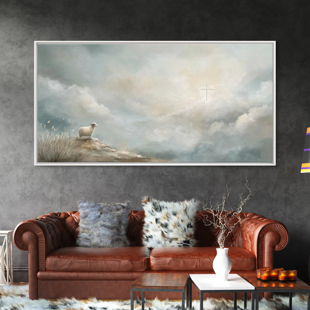 Dawn Of Redemption | Framed Canvas Print | Christian Art Canvas | Christian Wall Art | Christian Art | Christian Paintings | Christian Deco