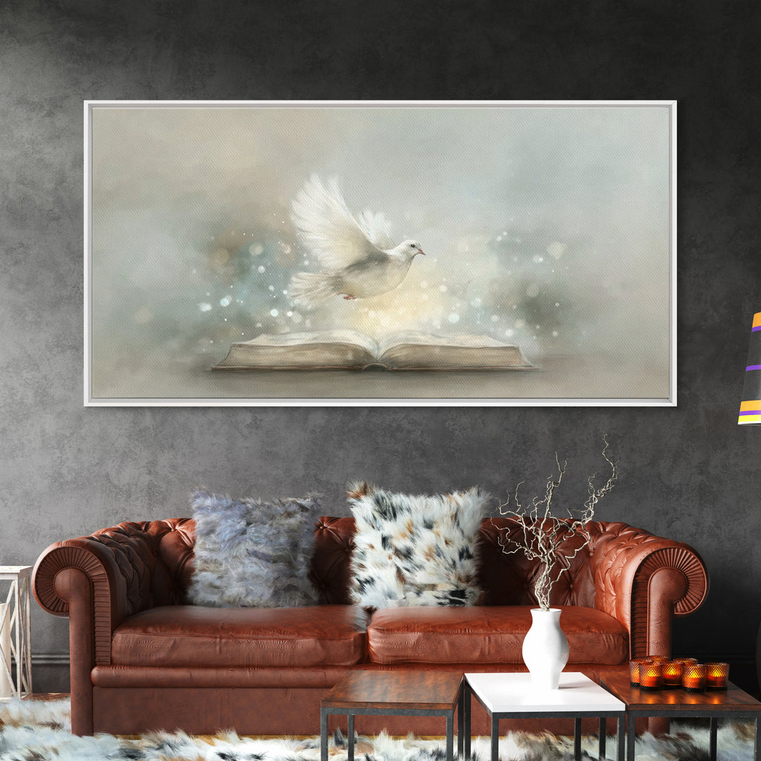Holy Illumination – Framed Canvas Print – Christian Wall Art – Christian Art Canvas – Minimalist Christian Art – Christian Painting – Chris