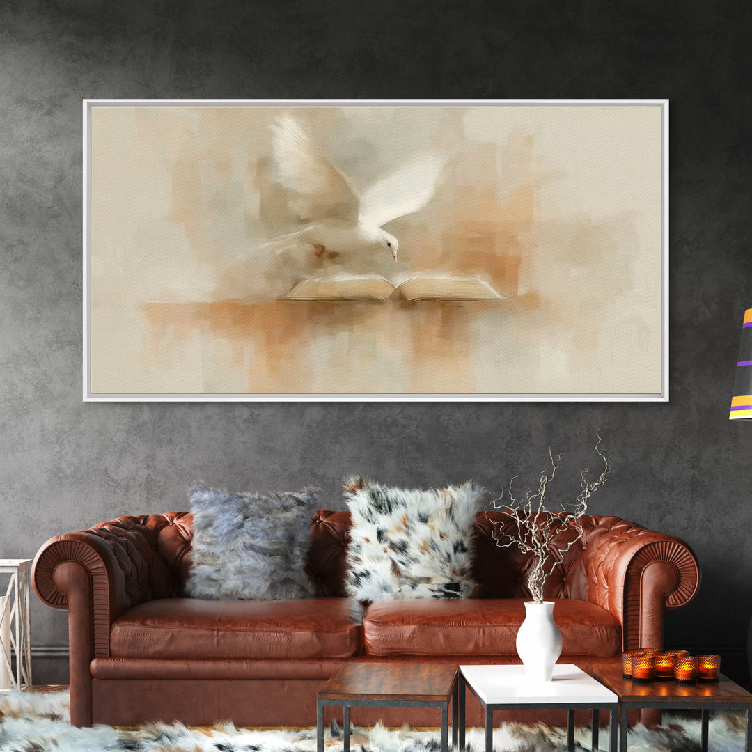Graceful Promise, Framed Canvas Print, Christian Wall Art, Christian Art Canvas, Subtle Christian Art, Christian Decor, Modern Christian Pa
