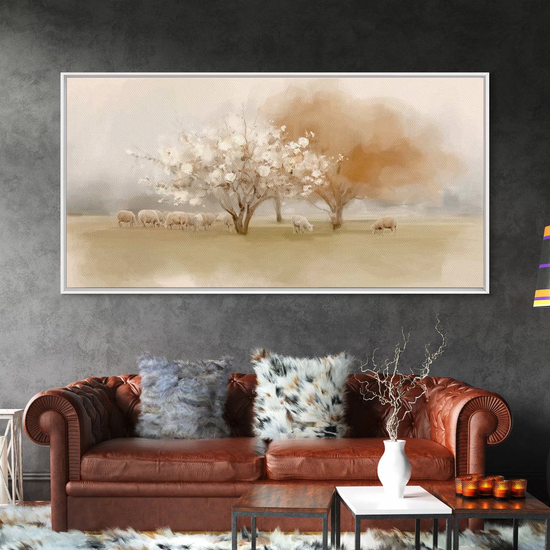 Orchard Of Faith – Framed Canvas Print – Christian Art Canvas – Christian Wall Art – Christian Christmas Art – Jesus Painting – Christmas A