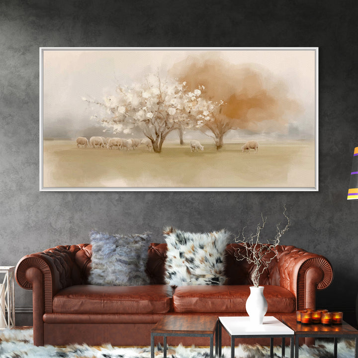 Orchard Of Faith – Framed Canvas Print – Christian Art Canvas – Christian Wall Art – Christian Christmas Art – Jesus Painting – Christmas A